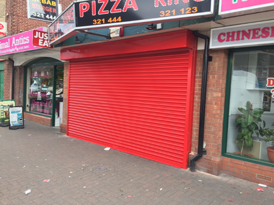 Scunthorpe roller shutters installed in a local shop