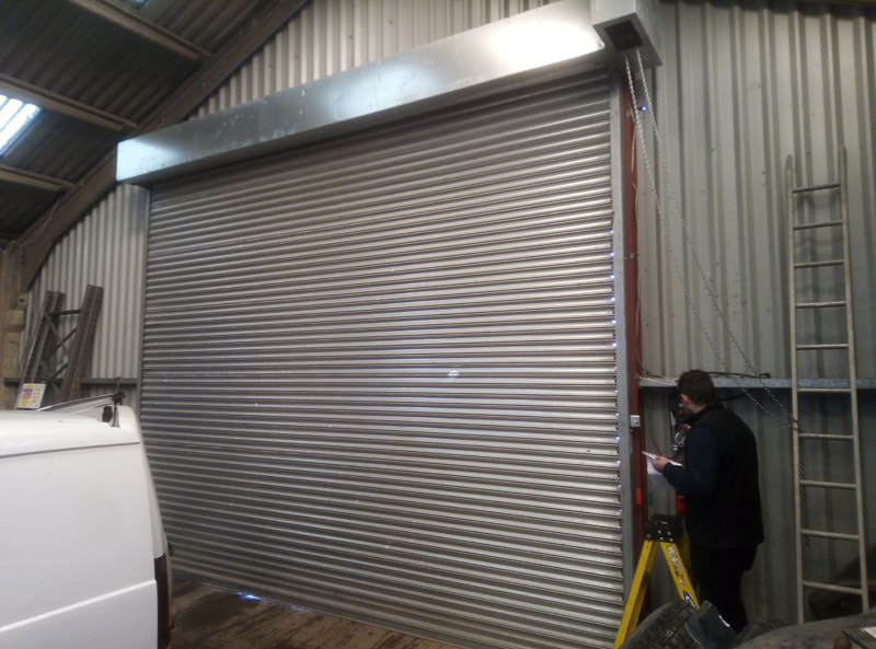 repaired industrial shutter to warehouse in Doncaster